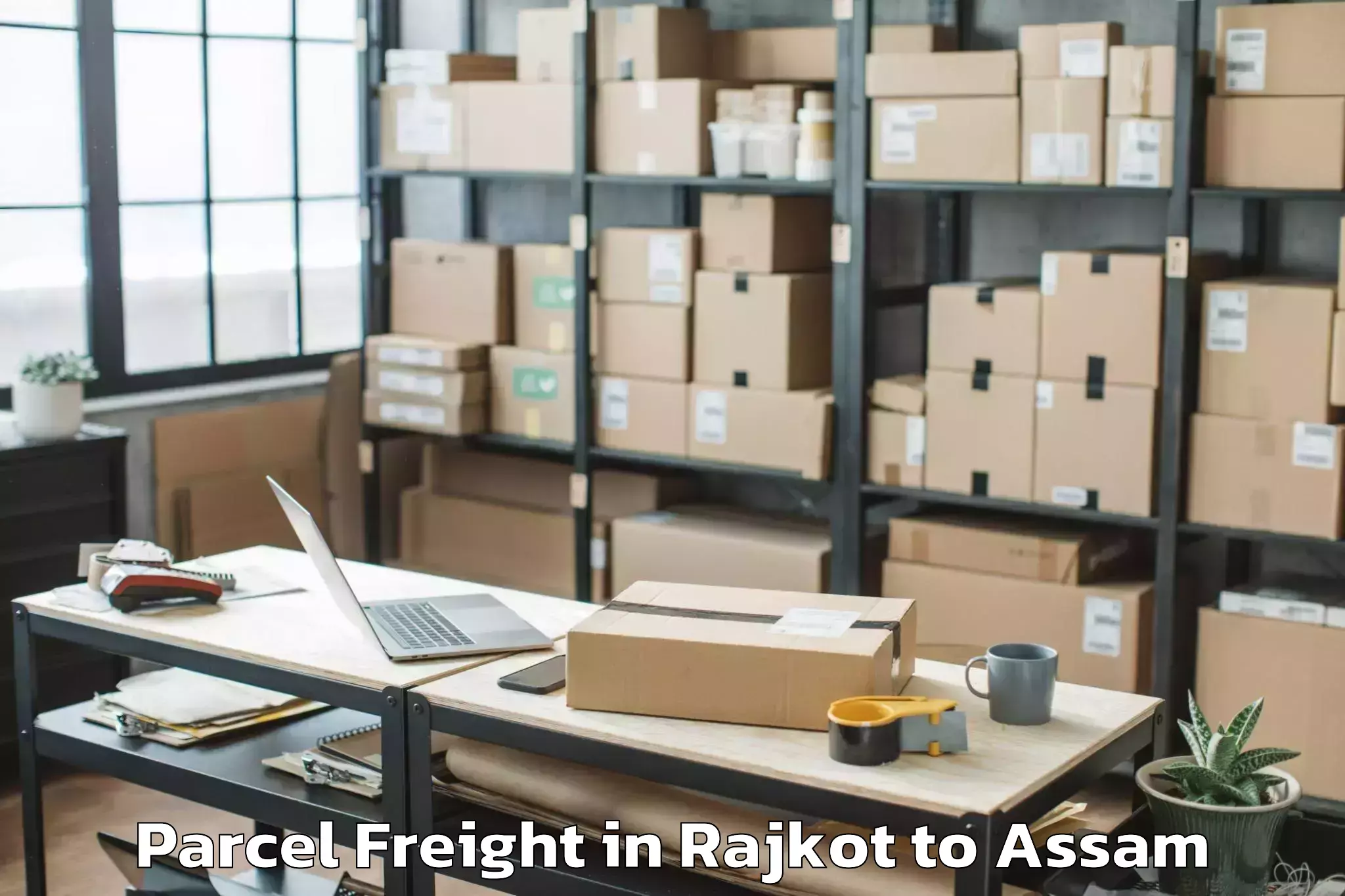 Efficient Rajkot to Dalgaon Parcel Freight